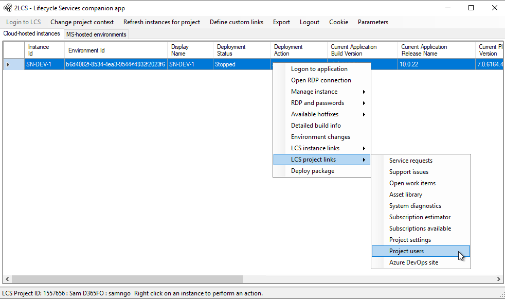 Select an environment and check out different features