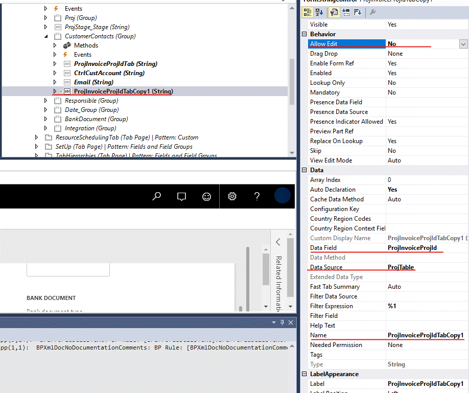 The 1st approach is to create a new control that has Allow Edit = No and Auto Declaration = No